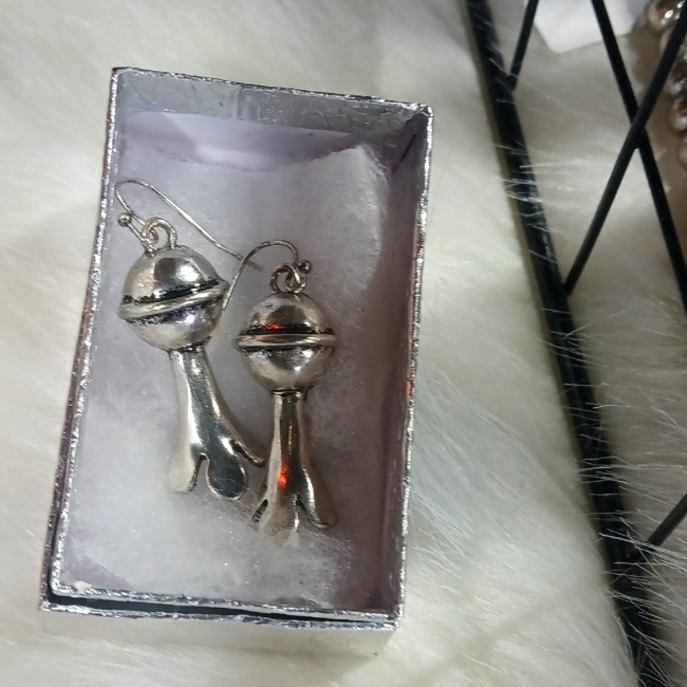 925 Silver Squash blossoms Earrings